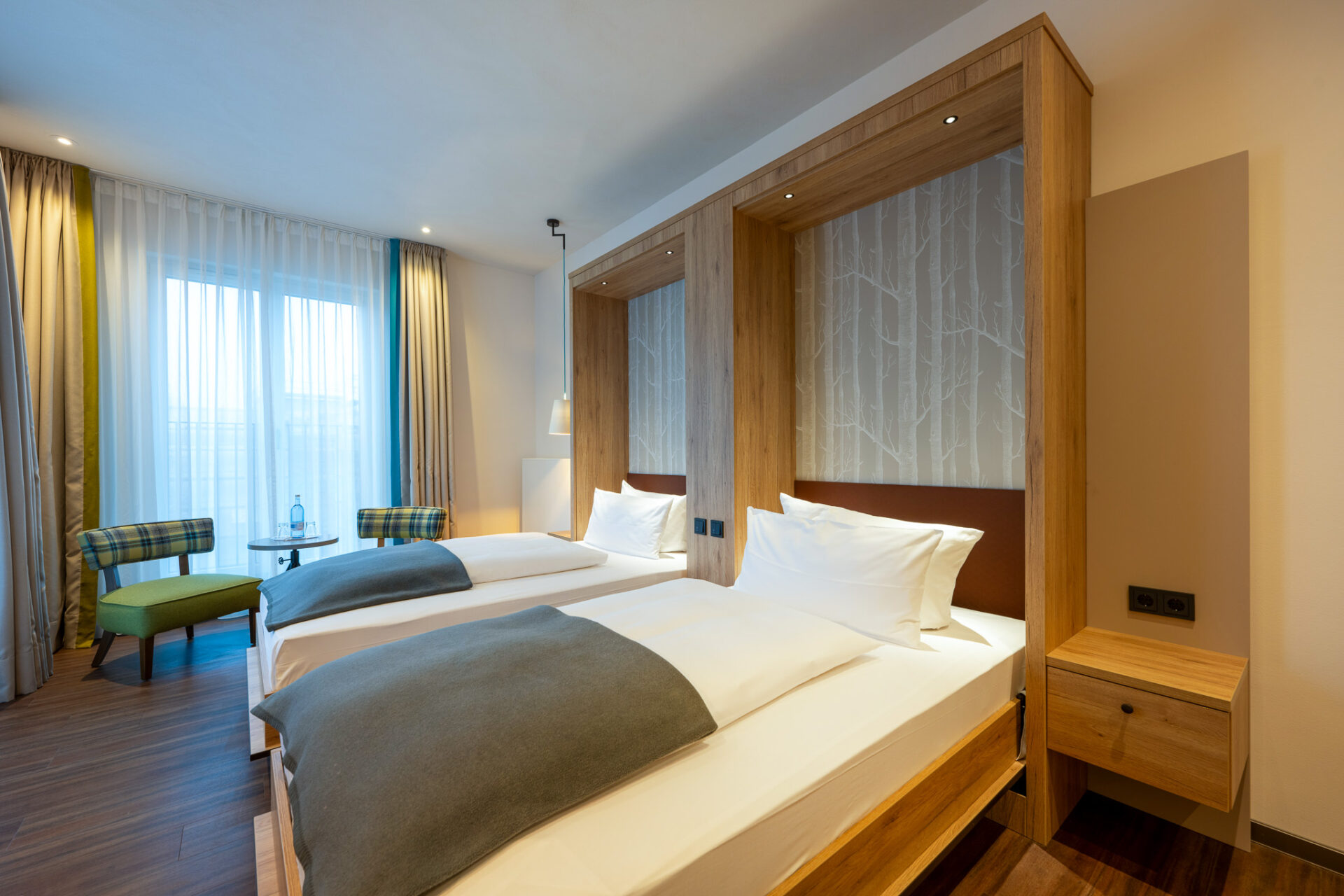 Standard Doppelzimmer mit 2 Einzelbetten im Hotel Anklamer Hof