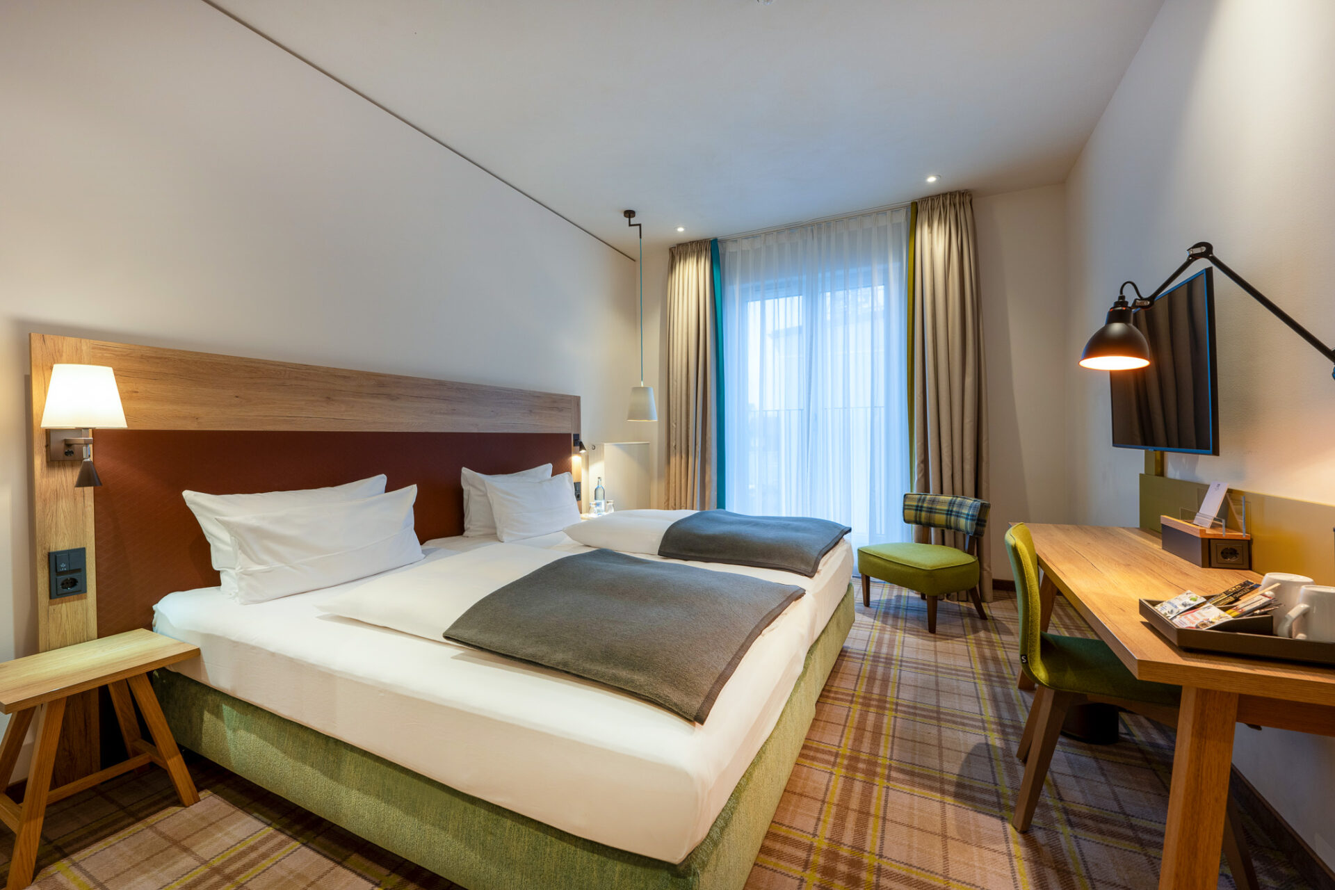 Standard Doppelzimmer mit Twin Betten im Hotel Anklamer Hof