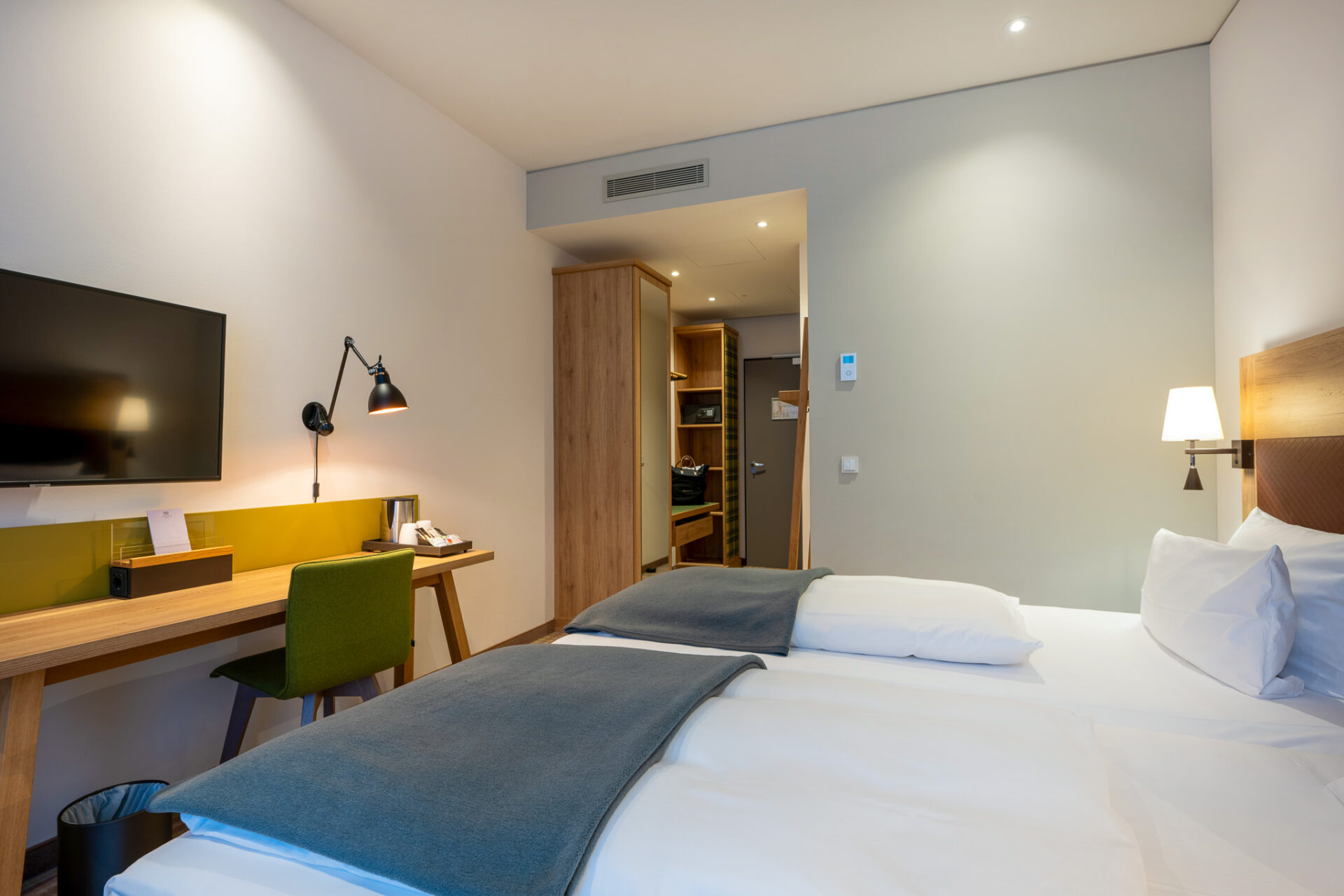Standard Doppelzimmer mit Twin Betten im Hotel Anklamer Hof